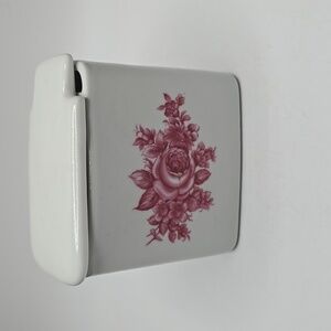 Vintage Ceramic Trinket Accessory Box with Lid Made in West Germany